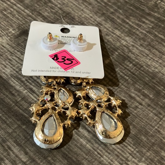 Gold AB Constellation Earrings - Picture 3 of 3